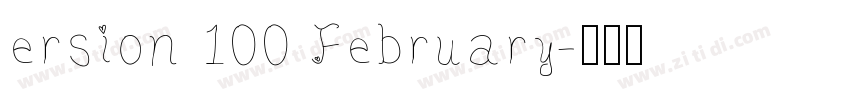 ersion 100 February字体转换